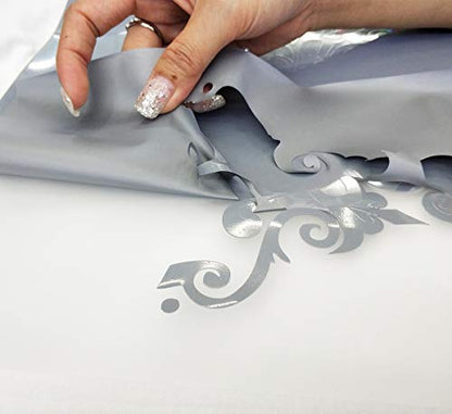 Heat Transfer Vinyl Silver HTV Rolls