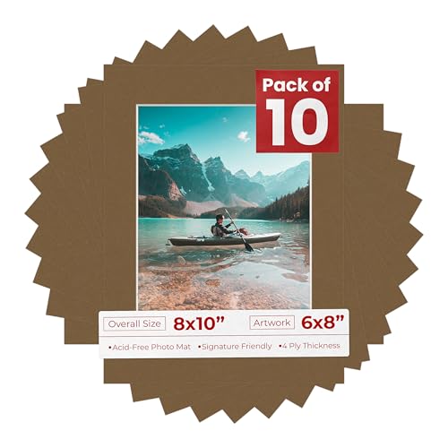 8x10 Mat for 6x8 Photo (10 Count)