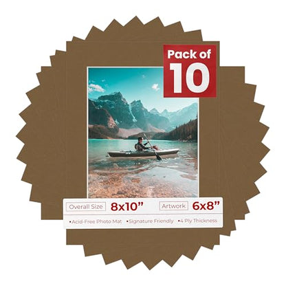 8x10 Mat for 6x8 Photo (10 Count)
