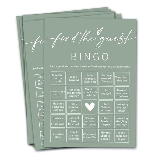 Bridal Shower Games Cards (25 Count)