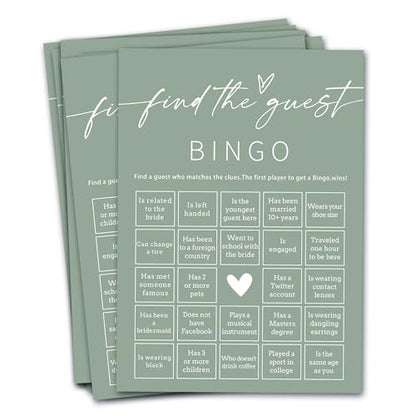 Bridal Shower Games Cards (25 Count)