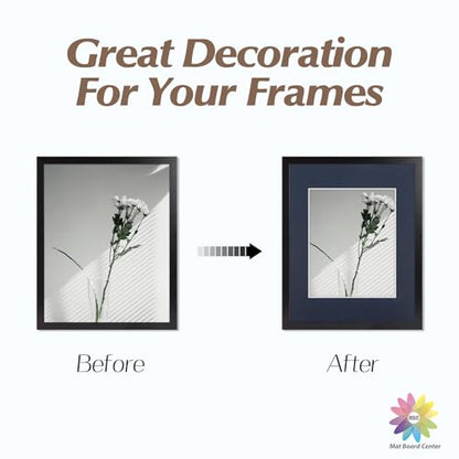 Mat Board Center 10 Pack 11x14 Photo Mats for 8x10 Picture (10 Count)