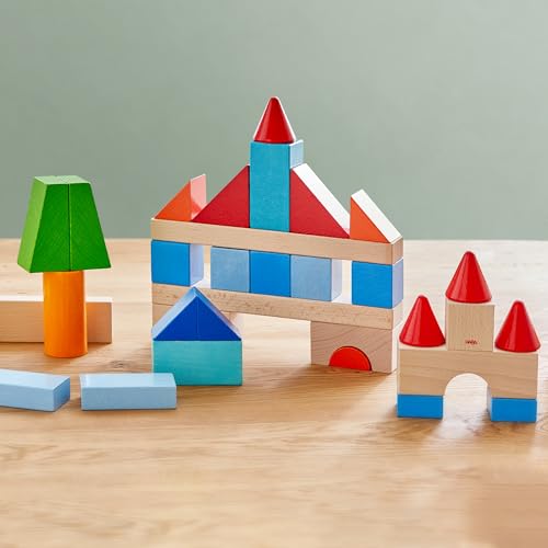 Colored Wooden Building Blocks