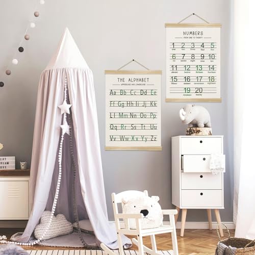 Alphabet and Numbers Wall Chart Set of 2 (2 Count)