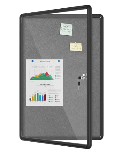 36"x24" Enclosed Bulletin Board