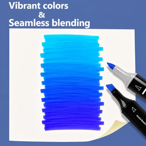 6 Pack Blue Alcohol Markers (6 Count)
