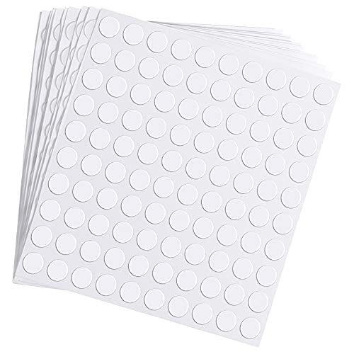 1000 Pcs Double Sided Adhesive Dots Clear Glue Point Tape Stickers Balloon Glue Round Mini No Traces Adhesive Sticker Dot Sticker for Classroom Decor Craft DIY Office (1000 Count)