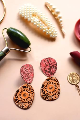 Polymer Clay Blossom Flowers Texture Sheets for Earrings Jewelry Making
