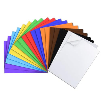 20pack 10 Colors Self Adhesive Foam Sheets 6x9 Inch 2mm (20 Count)
