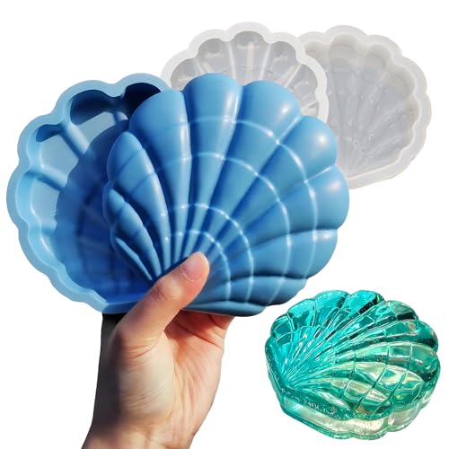 Seashell Box Resin Molds with Lid