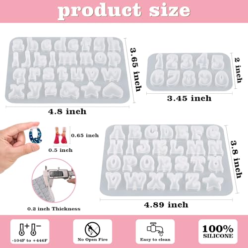 Mini Alphabet Resin Molds