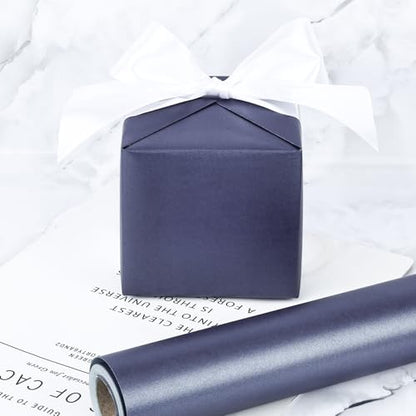 Dark Blue Matte Wrapping Paper (3 Count)