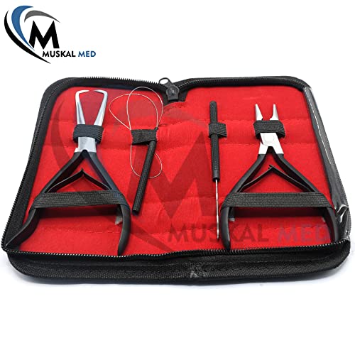 Professional Hair Extension & Beading Tool Kit Remove Plier Set for beads