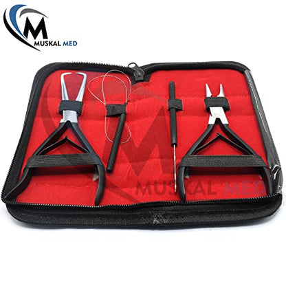Professional Hair Extension & Beading Tool Kit Remove Plier Set for beads