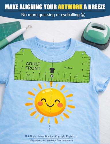 T Shirt Placement Guide for Cricut Heat Press and Vinyl Transfers