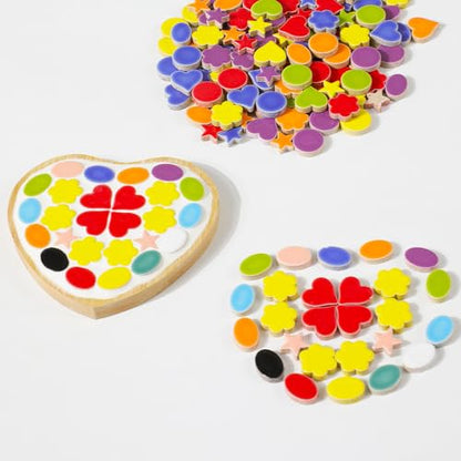 200g Ceramic Mosaic Tiles Pieces (150 Count)