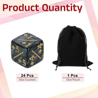 24Pcs Magic Dice Counters (24 Count)