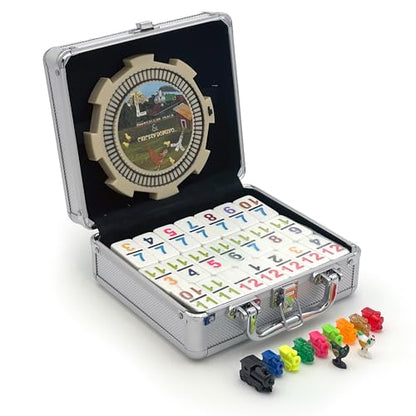 Double 12 Numeral Pro Size Mexican Train & Chicken Domino Set