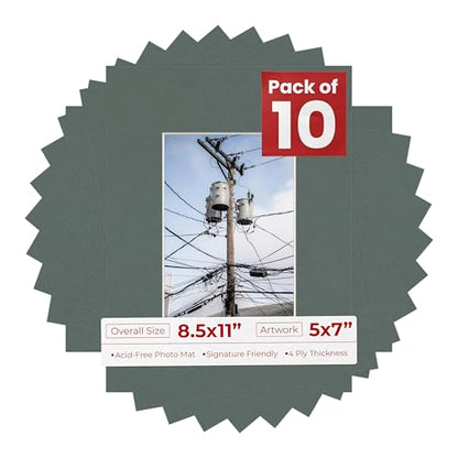 5x7 Mat for 8.5x11 Frame (10 Count)