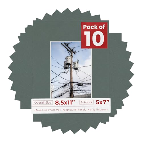 5x7 Mat for 8.5x11 Frame (10 Count)