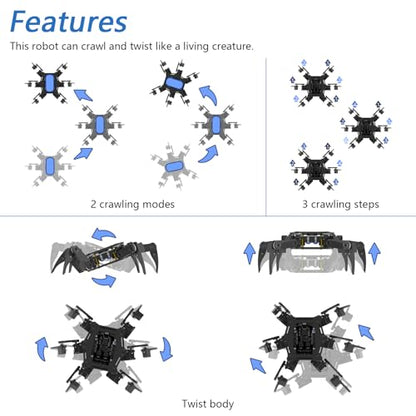 Hexapod Robot Kit with Remote