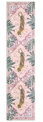 Oriental Tropical Hallway Runner Rug 2x6 Washable (12.1 Sq Ft)
