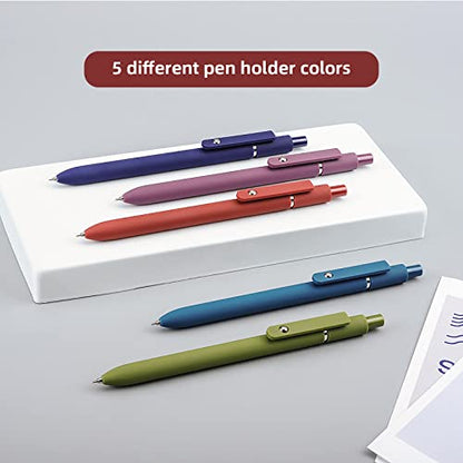 Gel Pens 5 Pcs 0.5mm Fine Point Smooth Writing Pens Cute Pens