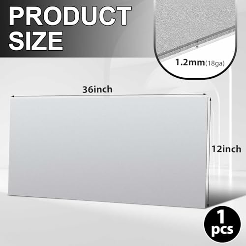 1 Pcs Mild Steel Sheet Cold Rolled 18 Gauge Metal Plate Weldable Metal Sheets for Professional Industrial DIY Use