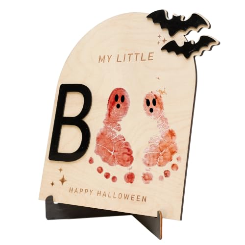 First Halloween Footprint Craft