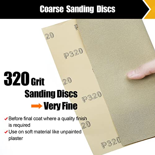 320 Grit Sand Paper 9" x 11" (12 Count)