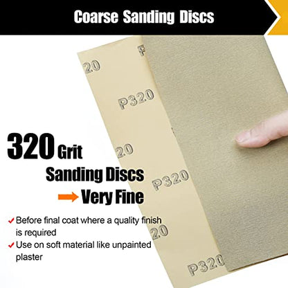 320 Grit Sand Paper 9" x 11" (12 Count)