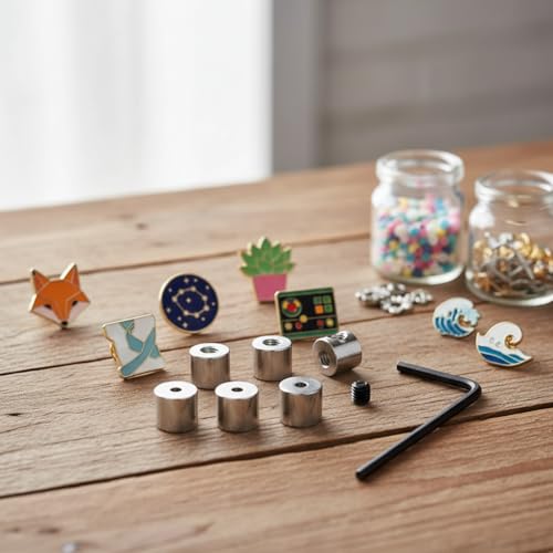 20 Pcs Pin Keepers Pin Locks Enamel Pin Locking Backings Replacement Locking Pin Backs Clasps with 2 Pcs Wrench for Enamel Lapel Pins Backs Jewelry Findings Beading and Jewelry Making (20 Count)