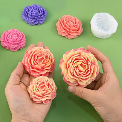 Peony Candle Molds (3 Count)