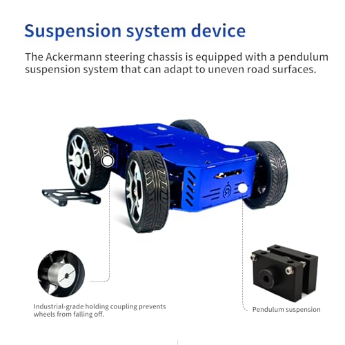Smart Robot Ackermann Chassis Steering Suspension System