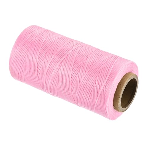 Waxed Thread 197 Yard 1mm 210D Flat Wax Thread Polyester Waxed String for Leather Sewing Hand Weaving Book Binding Home Decoration