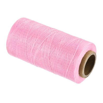 Waxed Thread 197 Yard 1mm 210D Flat Wax Thread Polyester Waxed String for Leather Sewing Hand Weaving Book Binding Home Decoration