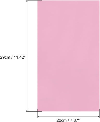 MECCANIXITY 50 Sheets Pink Heat Reactive Foil, 20x29cm Toner Reactive Foil Transfer Sheets for Crafts, Gift Wrapping, Decorative Projects