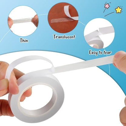 9 Rolls Double Sided Tape for Crafts (9 Count)