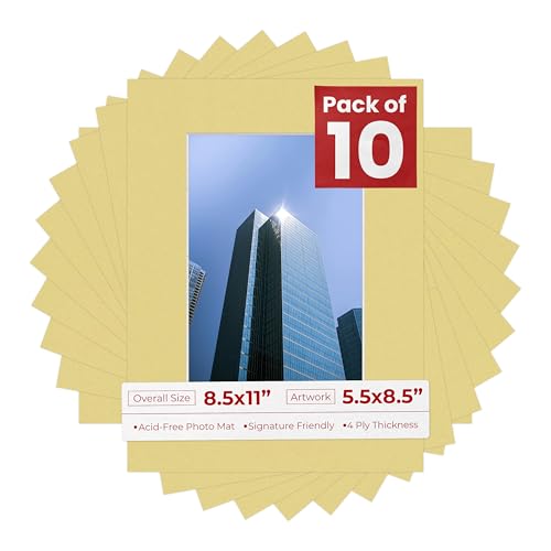 5.5x8.5 Mat for 8.5x11 Frame (10 Count)