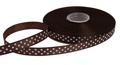 Polka Dot Grosgrain Ribbon 25 Yard Each Roll 100% Polyester