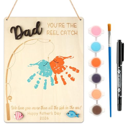 3D Father's Day Baby's Handprint Art Craft