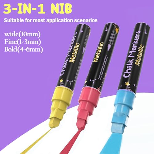 Window Chalk Markers for Cars Glass Washable