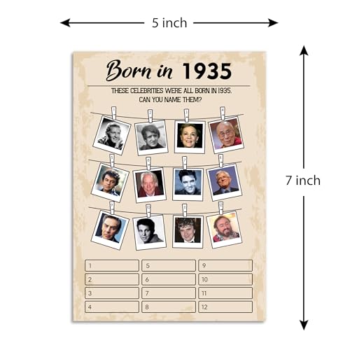 90th Birthday Party Games (5 Count)