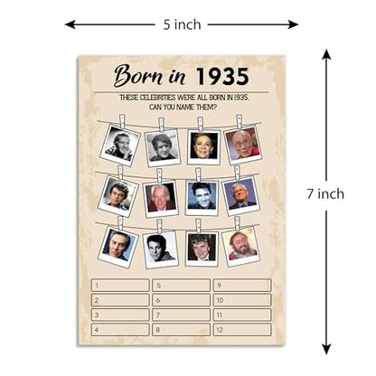 90th Birthday Party Games (5 Count)