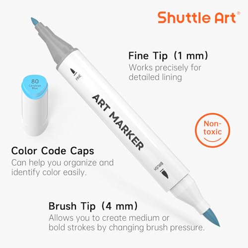 Pastel Alcohol Markers Brush tip (51 Count)