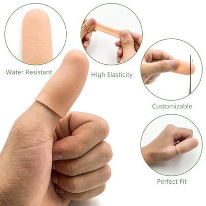 10 Pack Silicone Gel Finger Cots (10 Count)