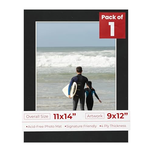 11x14 Mat Bevel Cut for 9x12 Photos