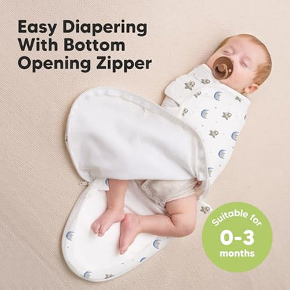Newborn Swaddles with Zippers (3 Count)