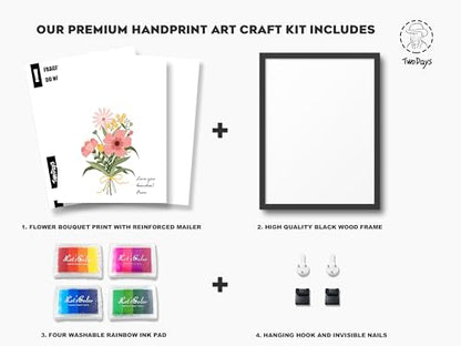 Flower Bouquet Handprint Art Craft DIY Kit