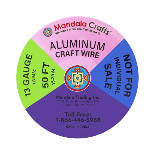 13 GA Turquoise Pink Assorted Anodized Aluminum Craft Wire (300 Foot)